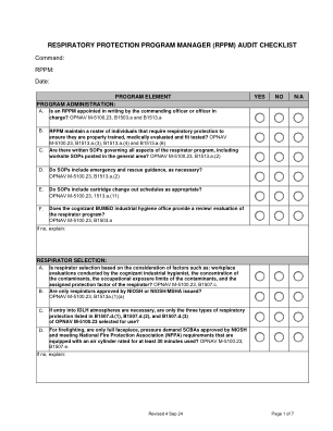 RPPM 审核清单
